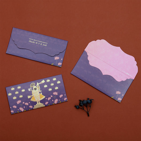 LOTUS REVERIE - MONEY ENVELOPE - PURPLE