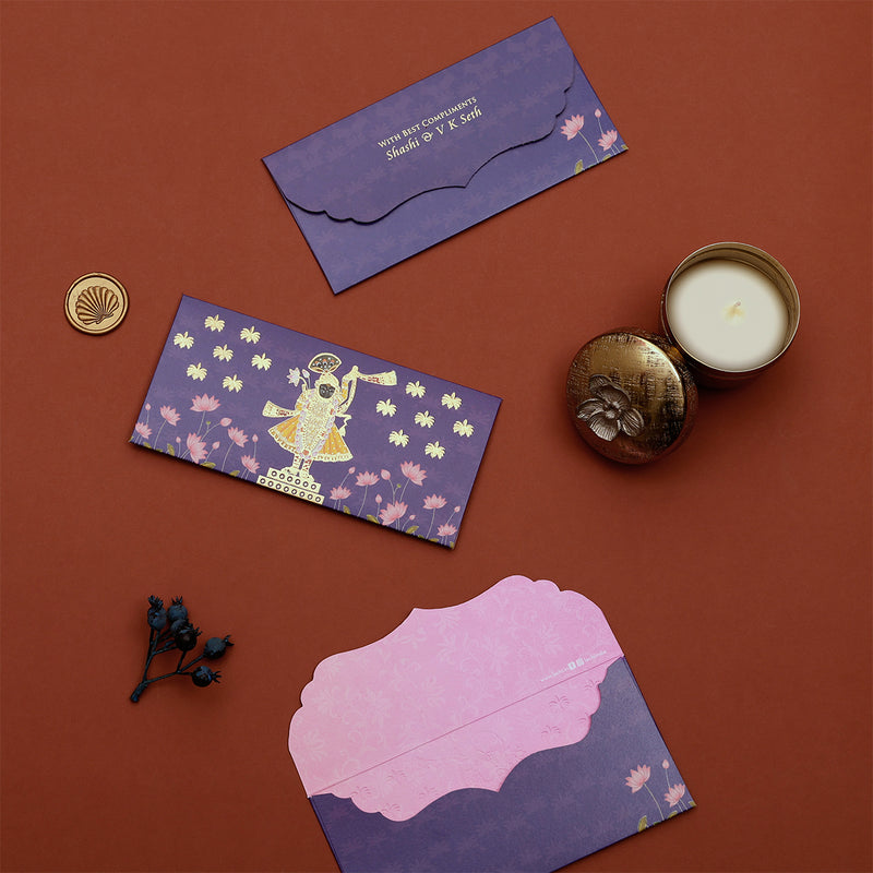 LOTUS REVERIE - MONEY ENVELOPE - PURPLE