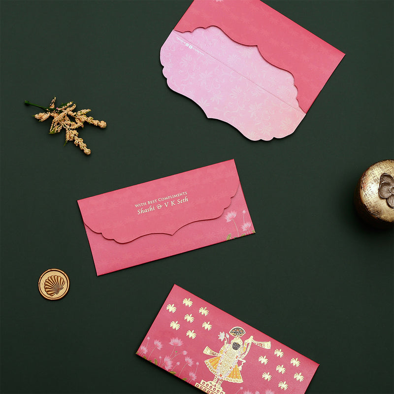 LOTUS REVERIE - MONEY ENVELOPE - PINK