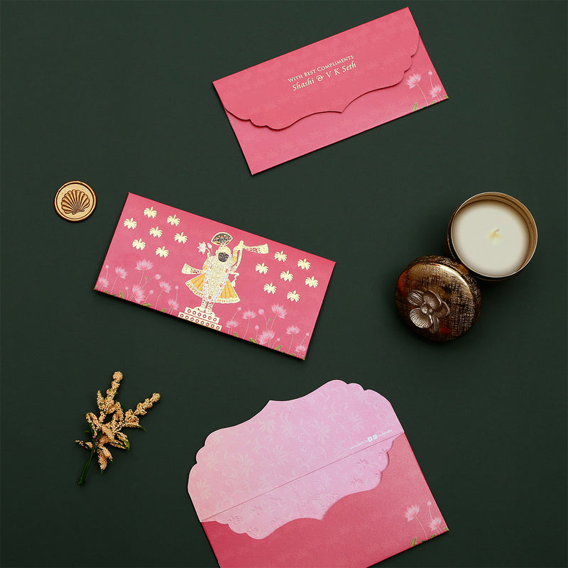 LOTUS REVERIE - MONEY ENVELOPE - PINK